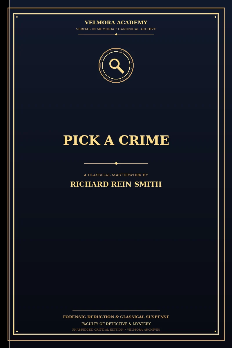 Cover of Pick a Crime