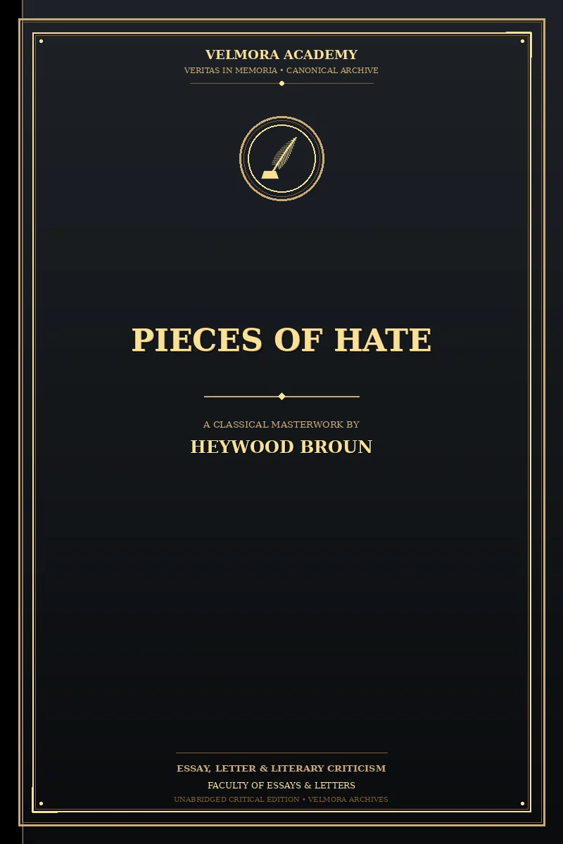Cover of Pieces of Hate
