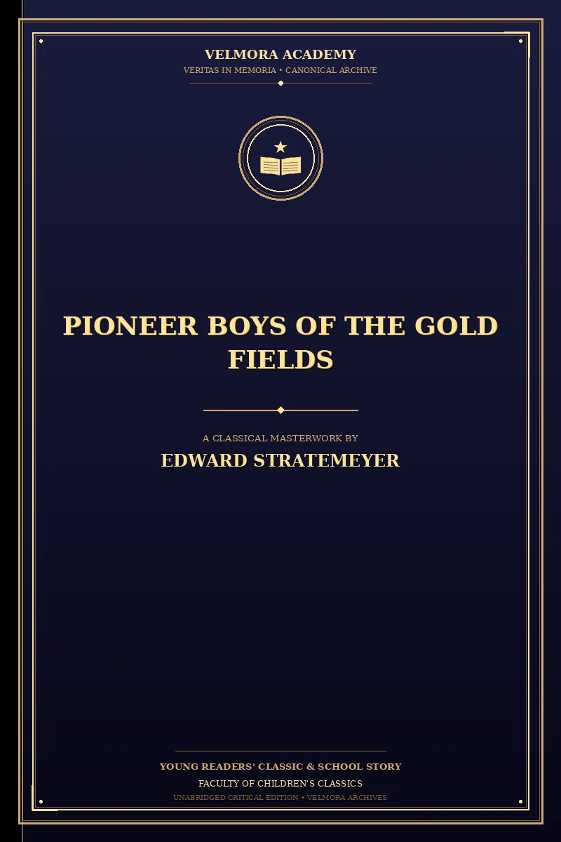 Cover of Pioneer boys of the gold fields