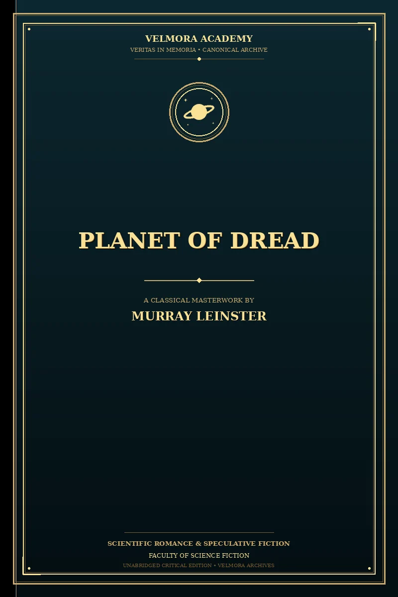 Cover of Planet of Dread