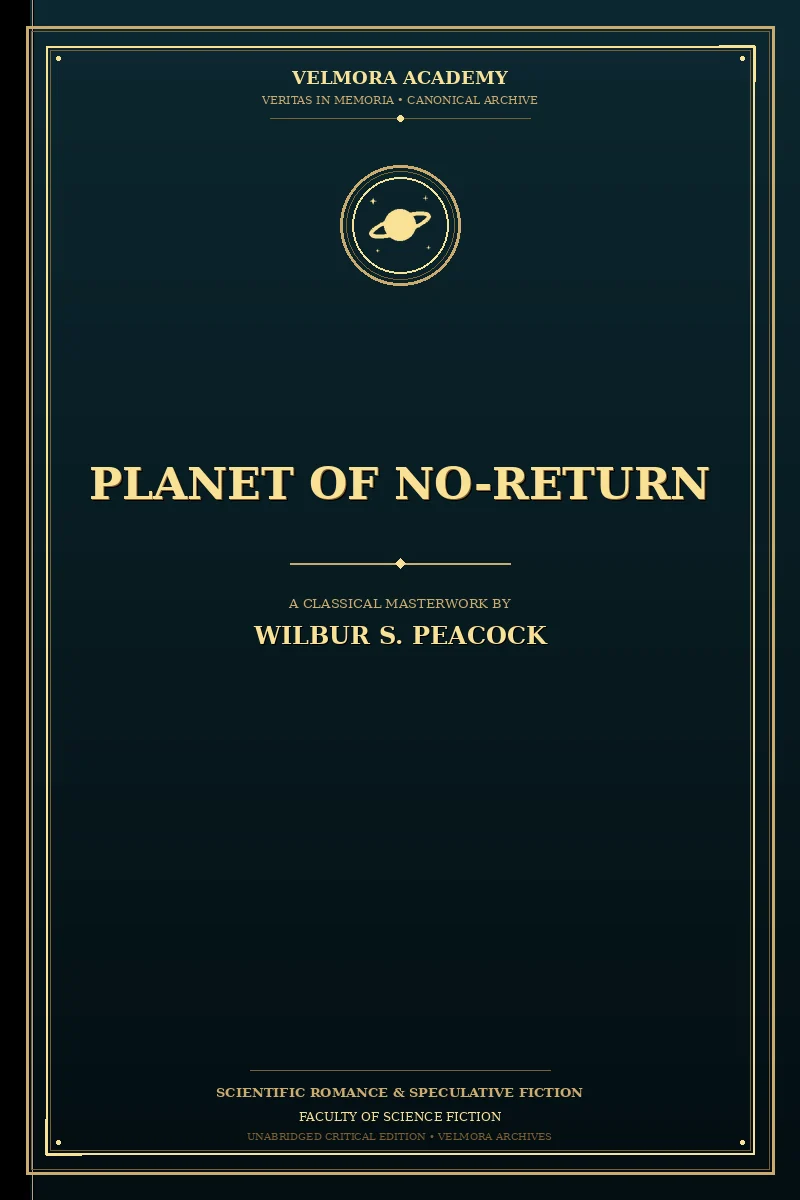 Cover of Planet of No-Return