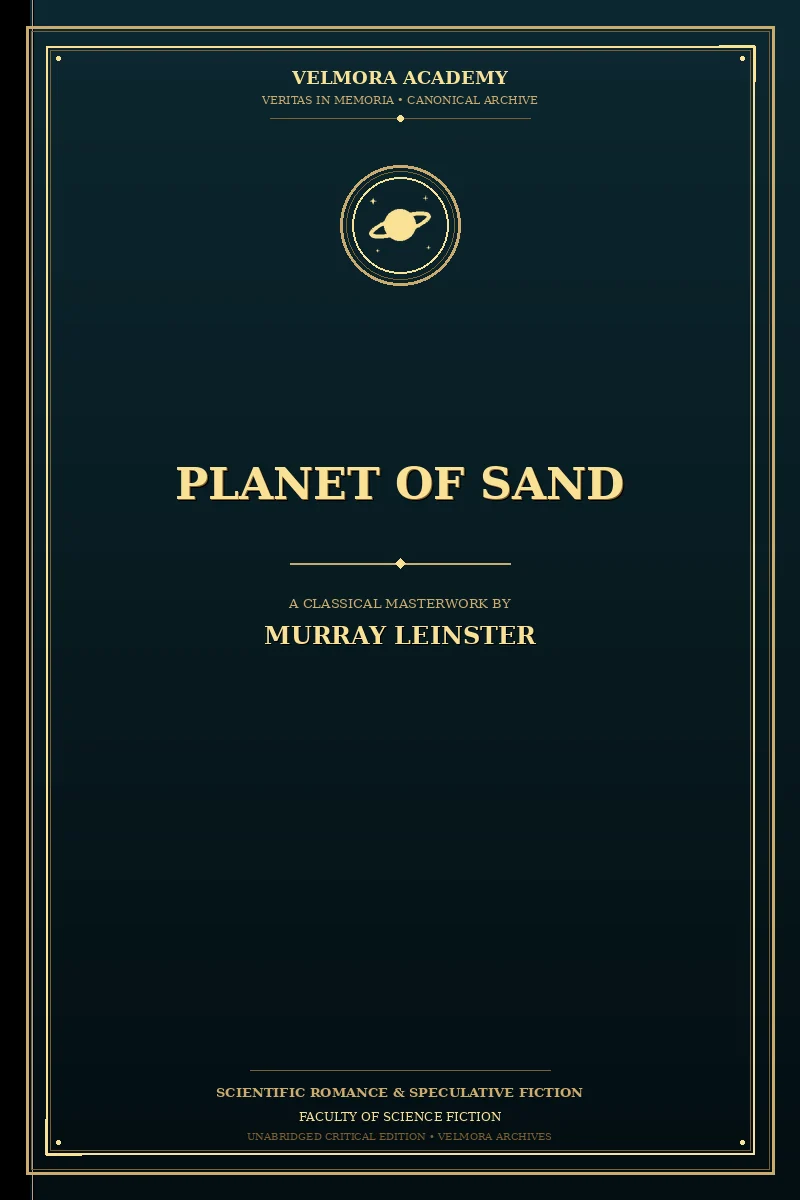 Cover of Planet of Sand