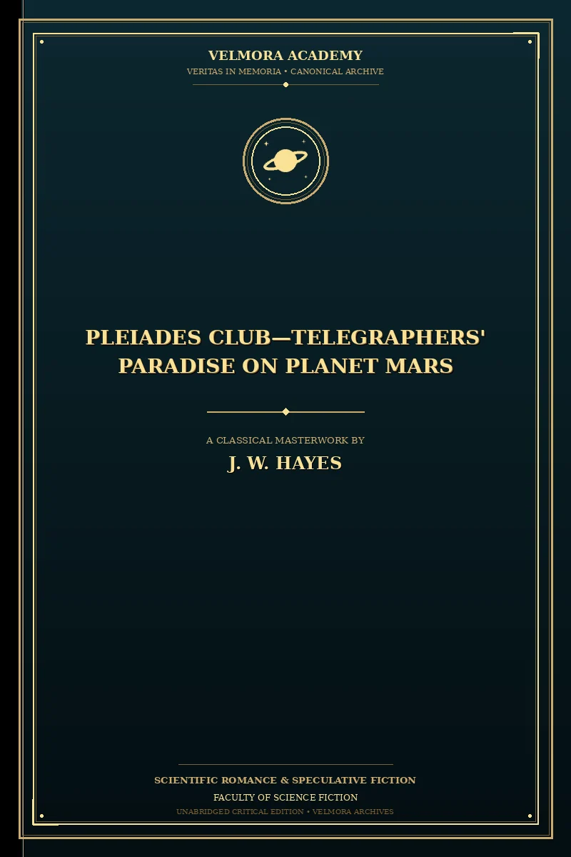 Pleiades Club—Telegraphers' Paradise on Planet Mars
