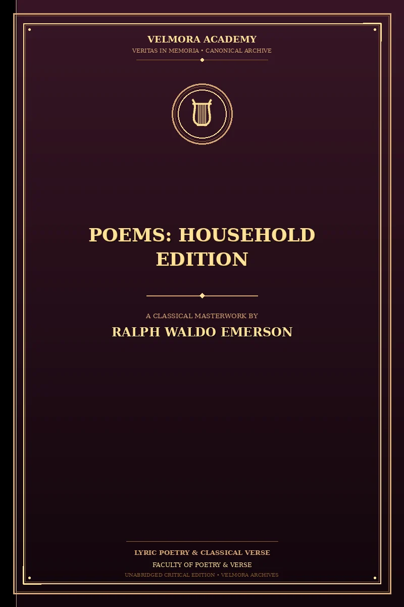Cover of Poems: Household Edition