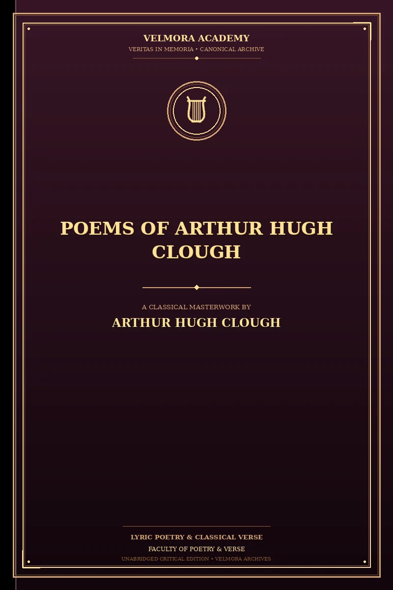 Cover of Poems of Arthur Hugh Clough
