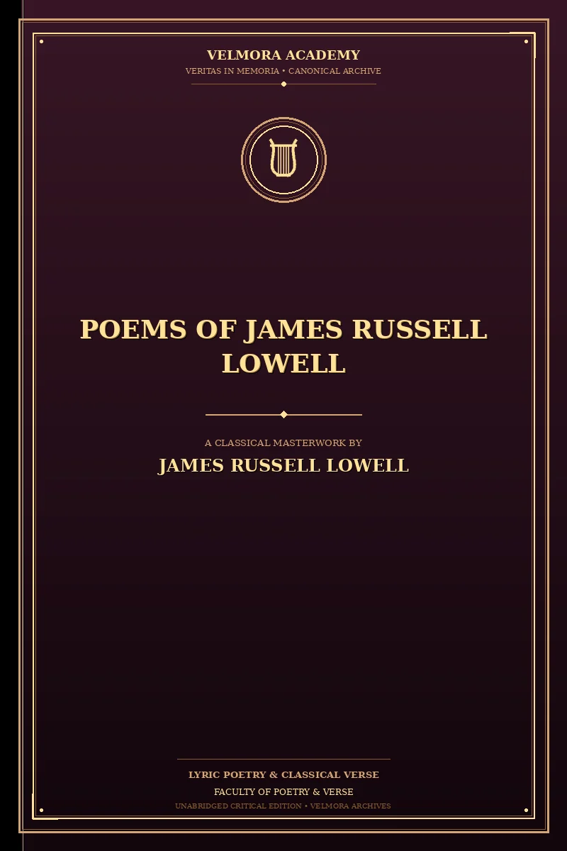 Cover of Poems of James Russell Lowell