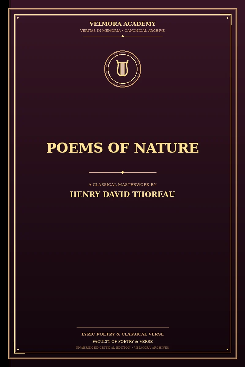 Cover of Poems of Nature