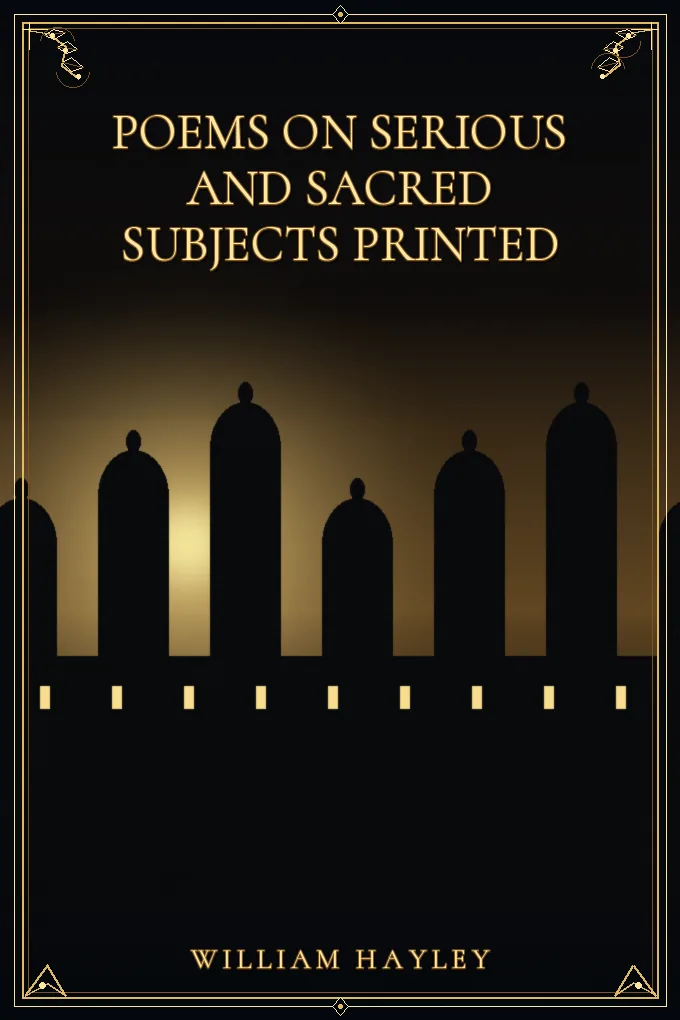 Cover of Poems on Serious and Sacred Subjects Printed