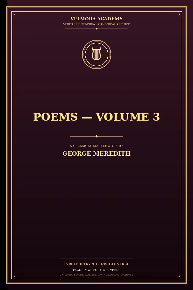 Cover of Poems — Volume 3
