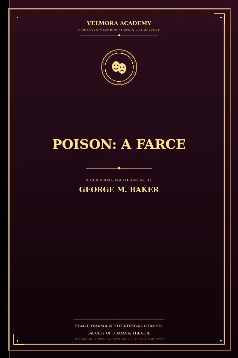 Cover of Poison: A Farce