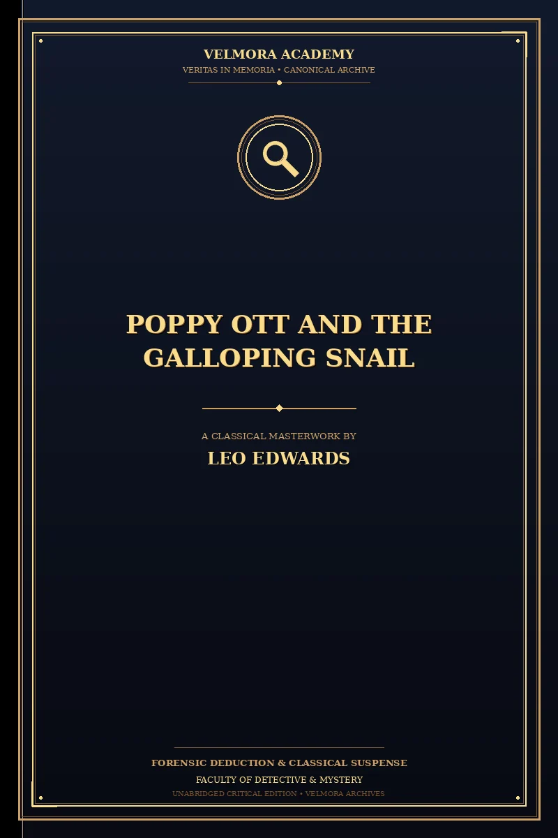 Cover of Poppy Ott and the galloping snail