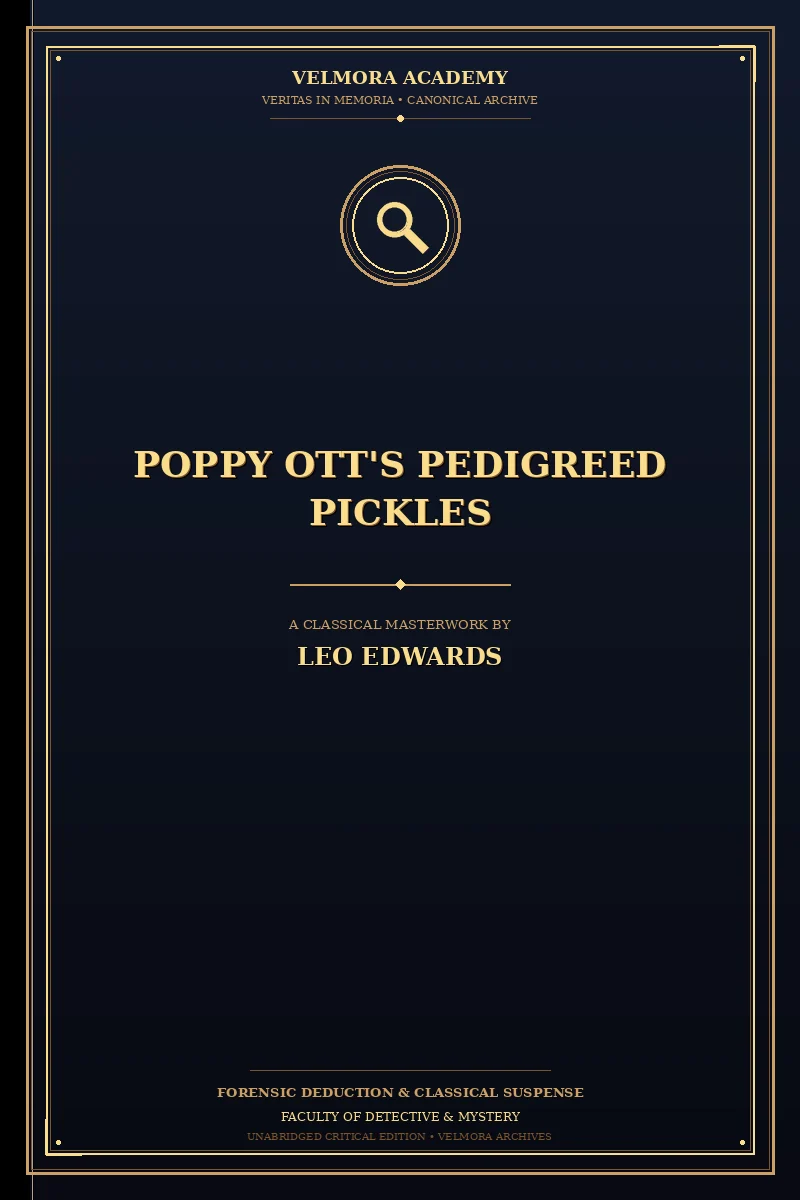 Cover of Poppy Ott's pedigreed pickles