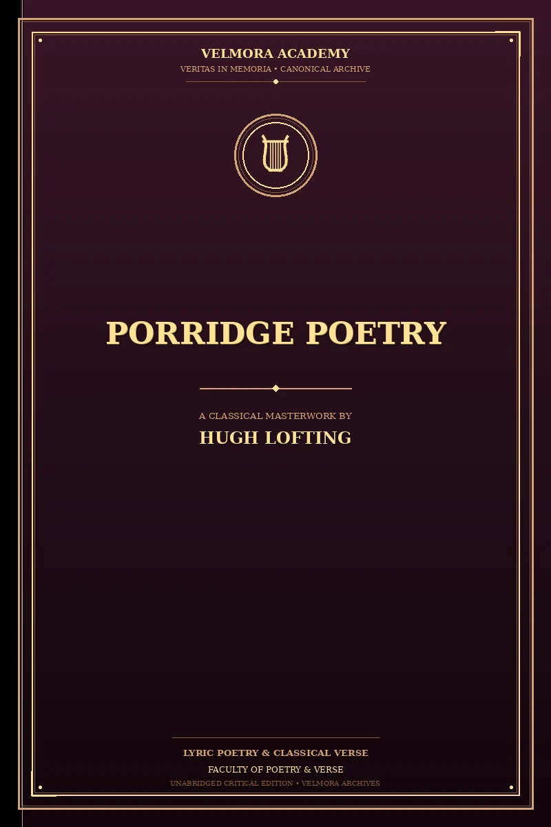 Porridge poetry