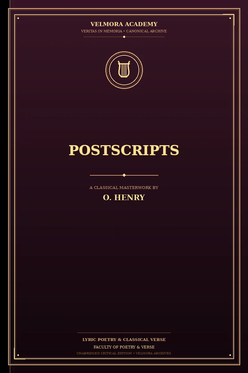 Cover of Postscripts