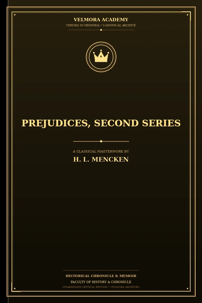 Prejudices, Second Series