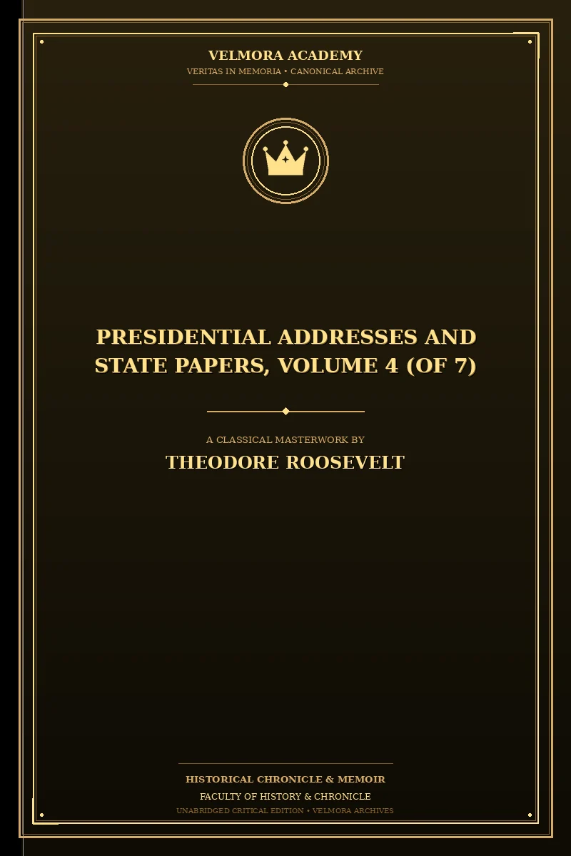 Presidential addresses and state papers, Volume 4 (of 7)
