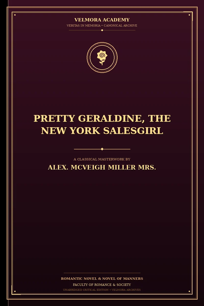 Pretty Geraldine, the New York Salesgirl