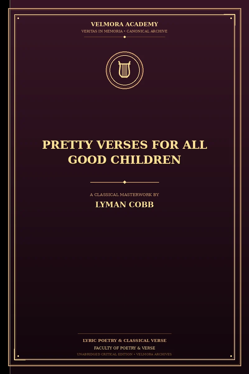 Cover of Pretty Verses for All Good Children