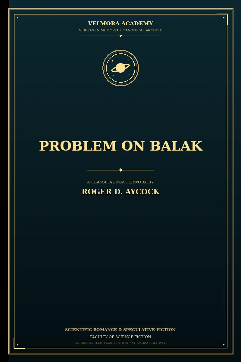 Cover of Problem on Balak