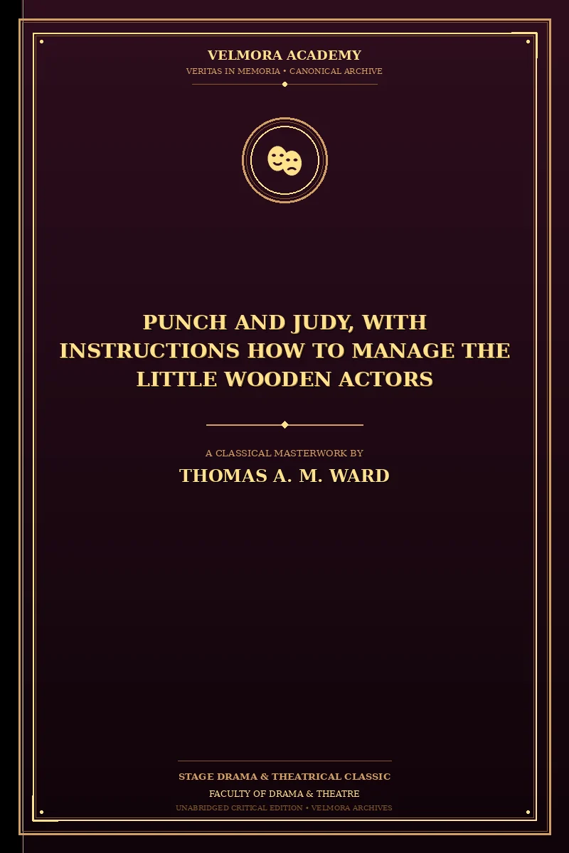 Cover of Punch and Judy, with Instructions How to Manage the Little Wooden Actors