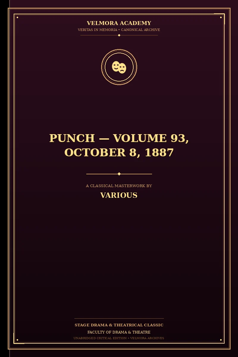 Punch — Volume 93, October 8, 1887