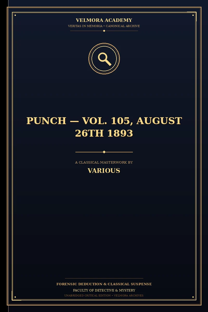 Punch — Vol. 105, August 26th 1893