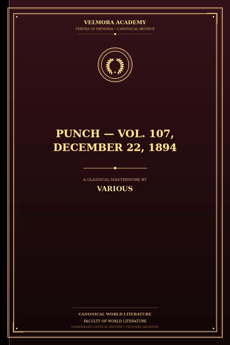 Punch — Vol. 107, December 22, 1894