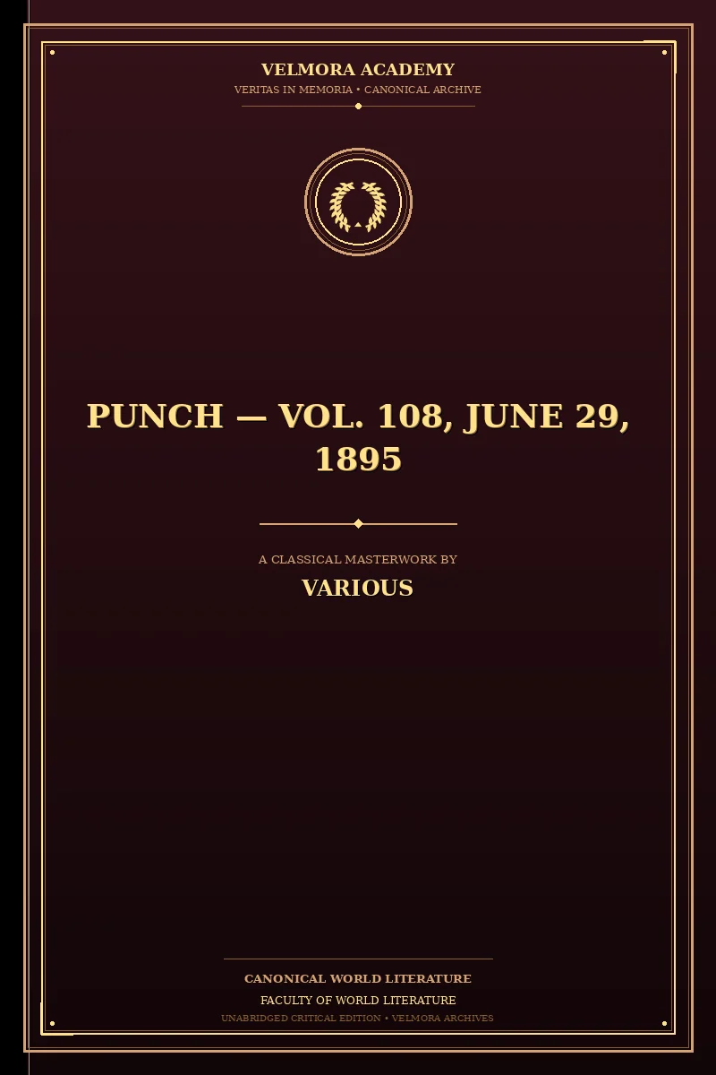 Punch — Vol. 108, June 29, 1895