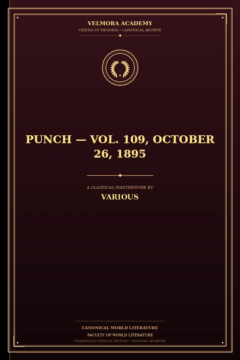 Punch — Vol. 109, October 26, 1895