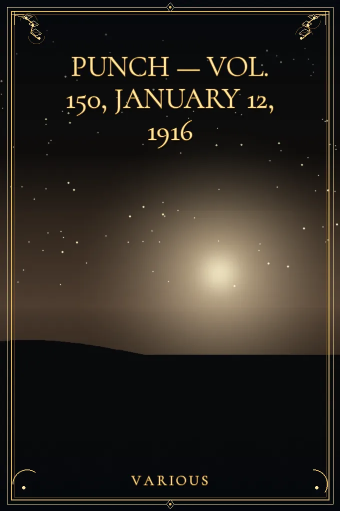 Cover of Punch — Vol. 150, January 12, 1916