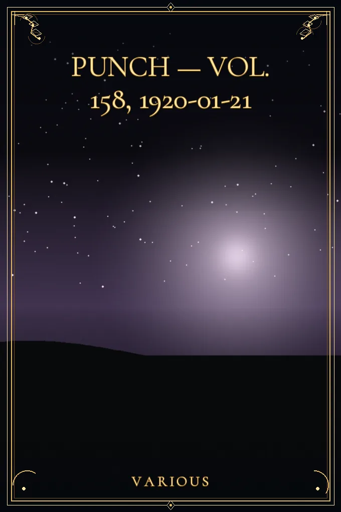 Cover of Punch — Vol. 158, 1920-01-21