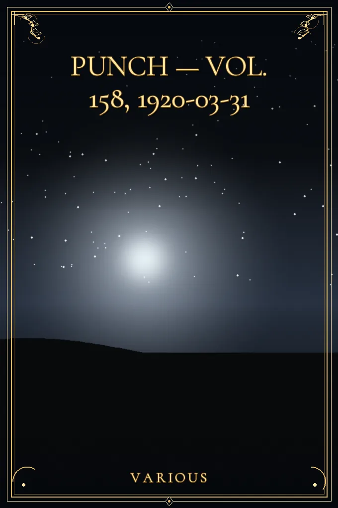 Cover of Punch — Vol. 158, 1920-03-31