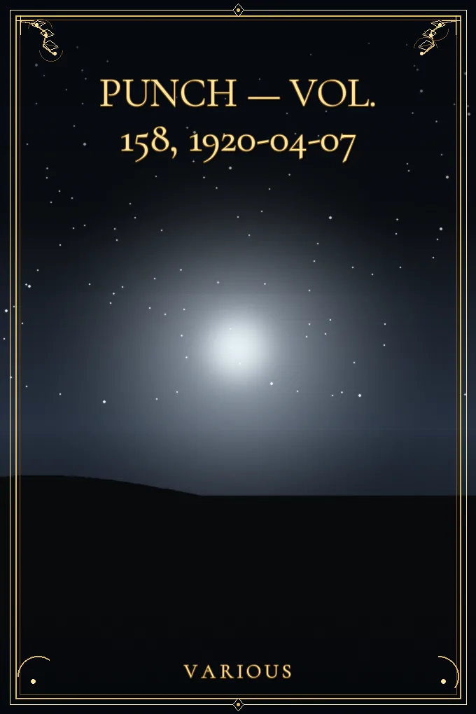 Cover of Punch — Vol. 158, 1920-04-07
