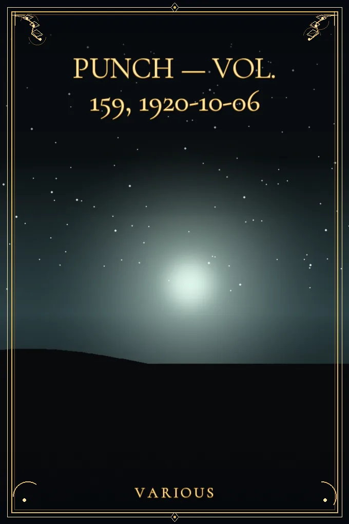 Cover of Punch — Vol. 159, 1920-10-06
