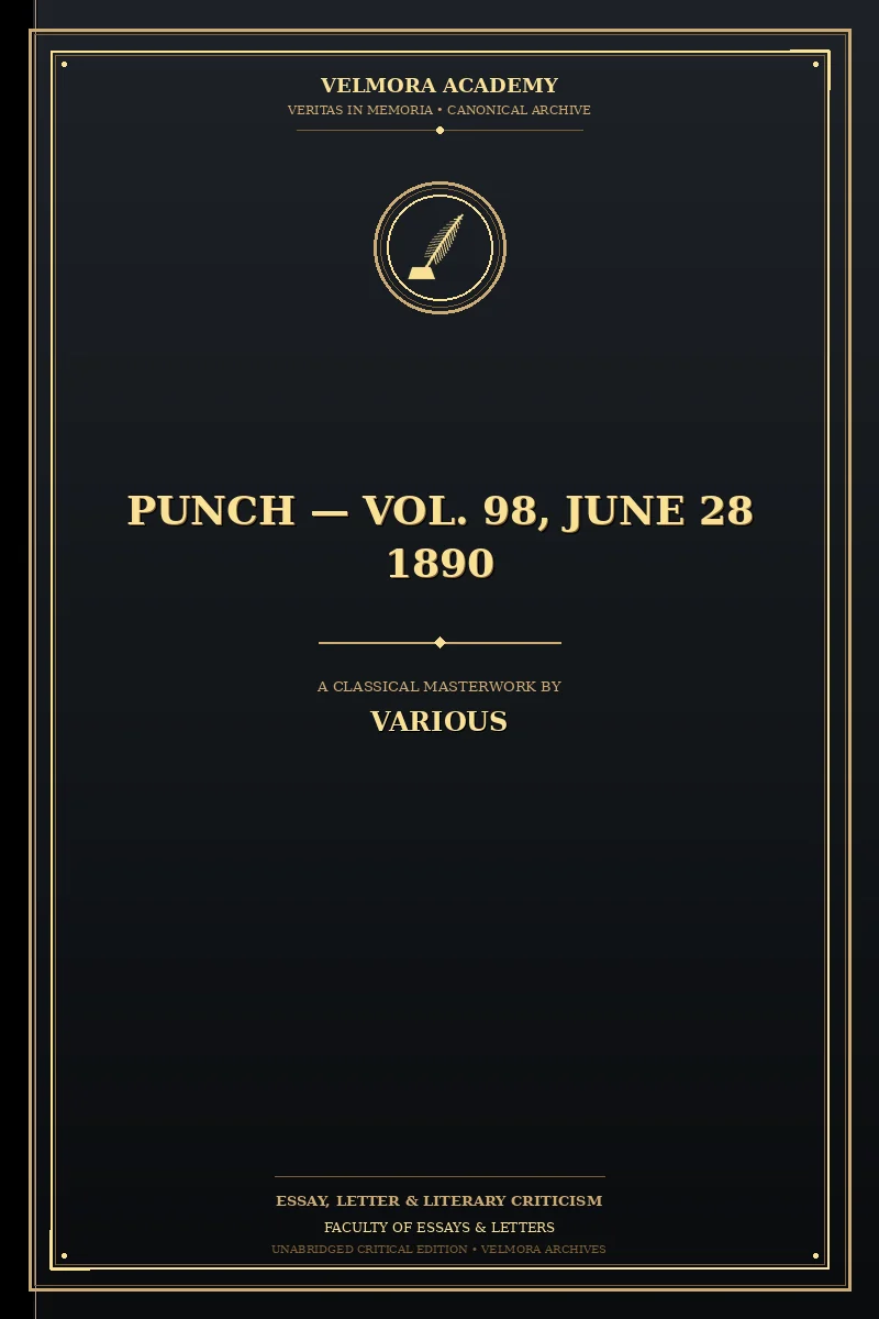 Punch — Vol. 98, June 28 1890