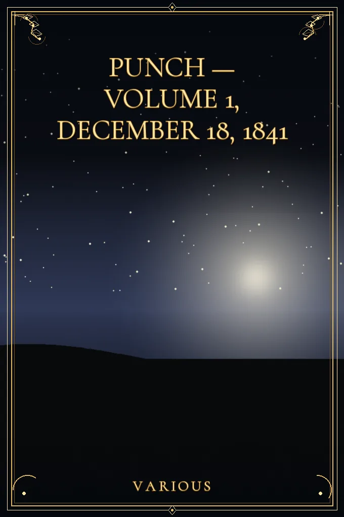 Cover of Punch — Volume 1, December 18, 1841