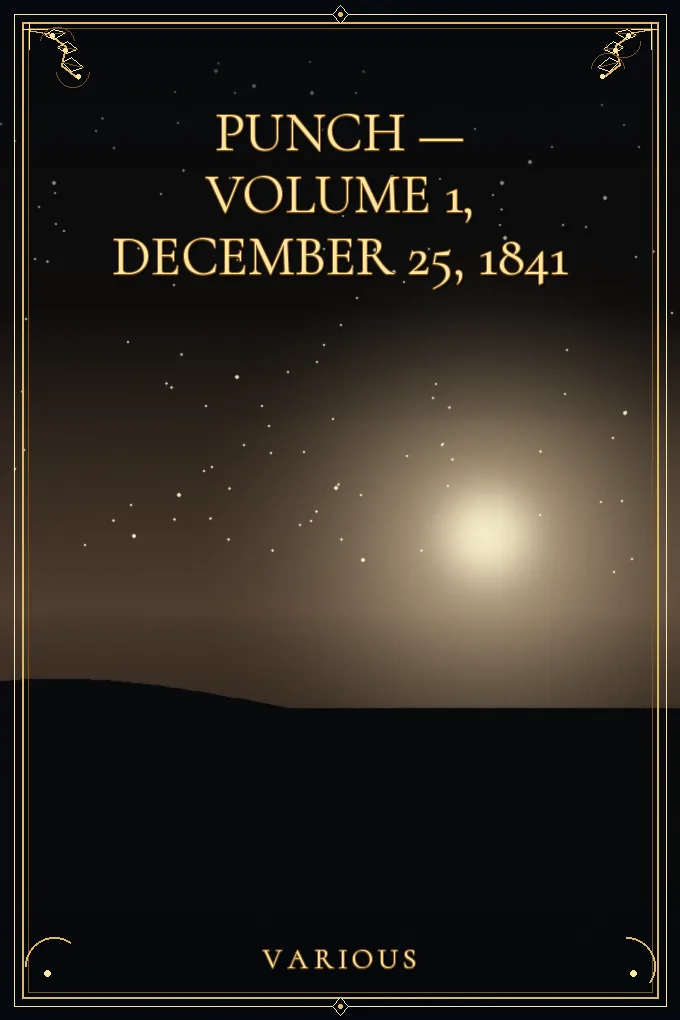 Cover of Punch — Volume 1, December 25, 1841
