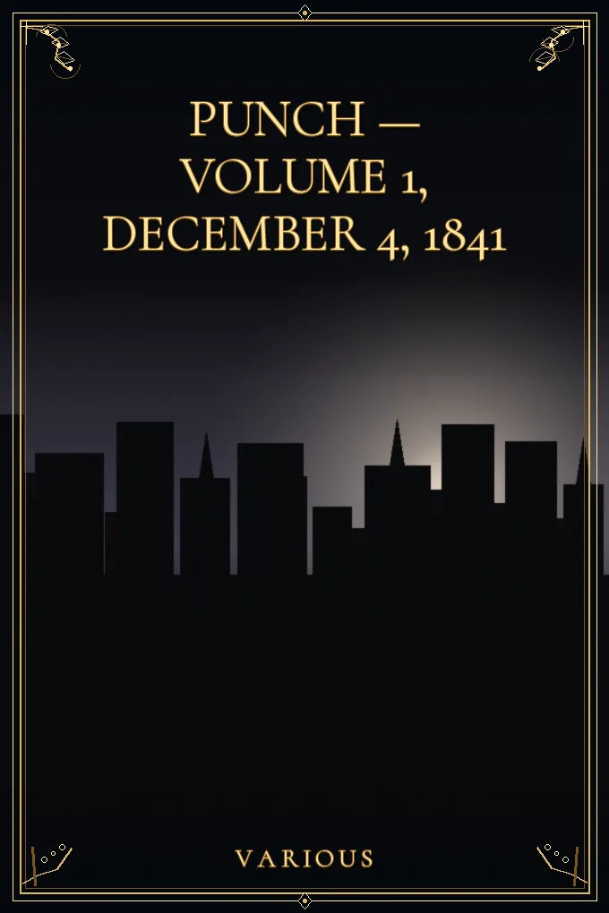 Cover of Punch — Volume 1, December 4, 1841