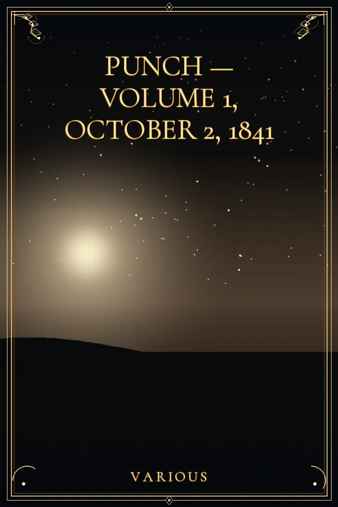 Cover of Punch — Volume 1, October 2, 1841