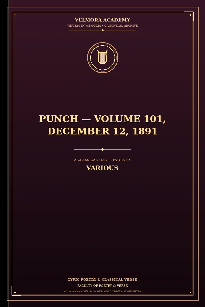 Punch — Volume 101, December 12, 1891