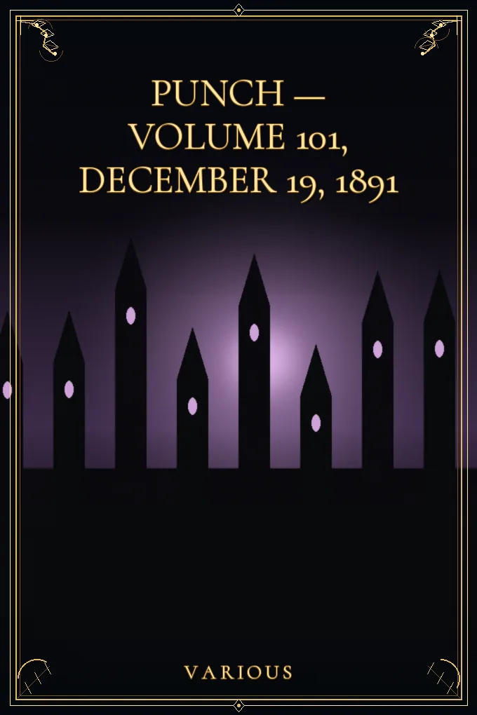 Cover of Punch — Volume 101, December 19, 1891