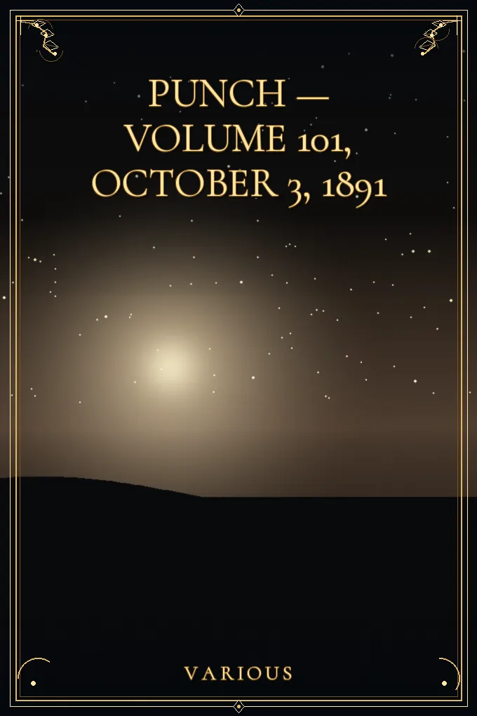 Cover of Punch — Volume 101, October 3, 1891