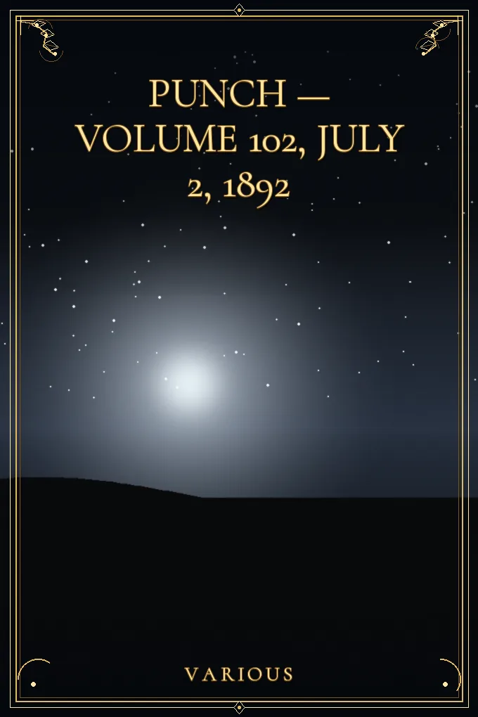 Cover of Punch — Volume 102, July 2, 1892
