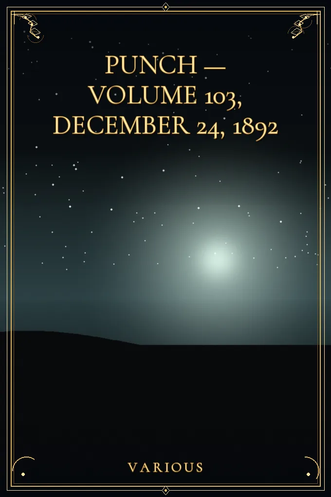 Cover of Punch — Volume 103, December 24, 1892