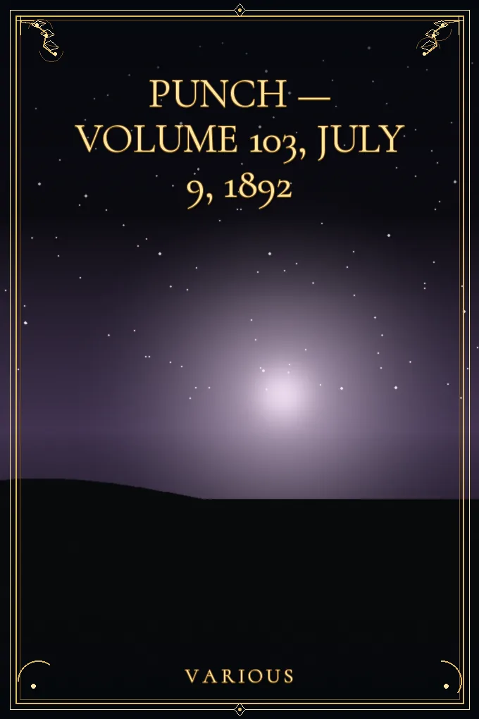 Cover of Punch — Volume 103, July 9, 1892