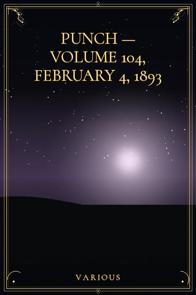 Cover of Punch — Volume 104, February 4, 1893
