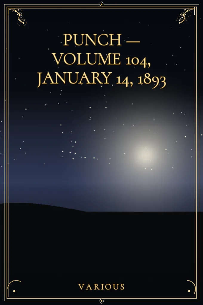 Cover of Punch — Volume 104, January 14, 1893