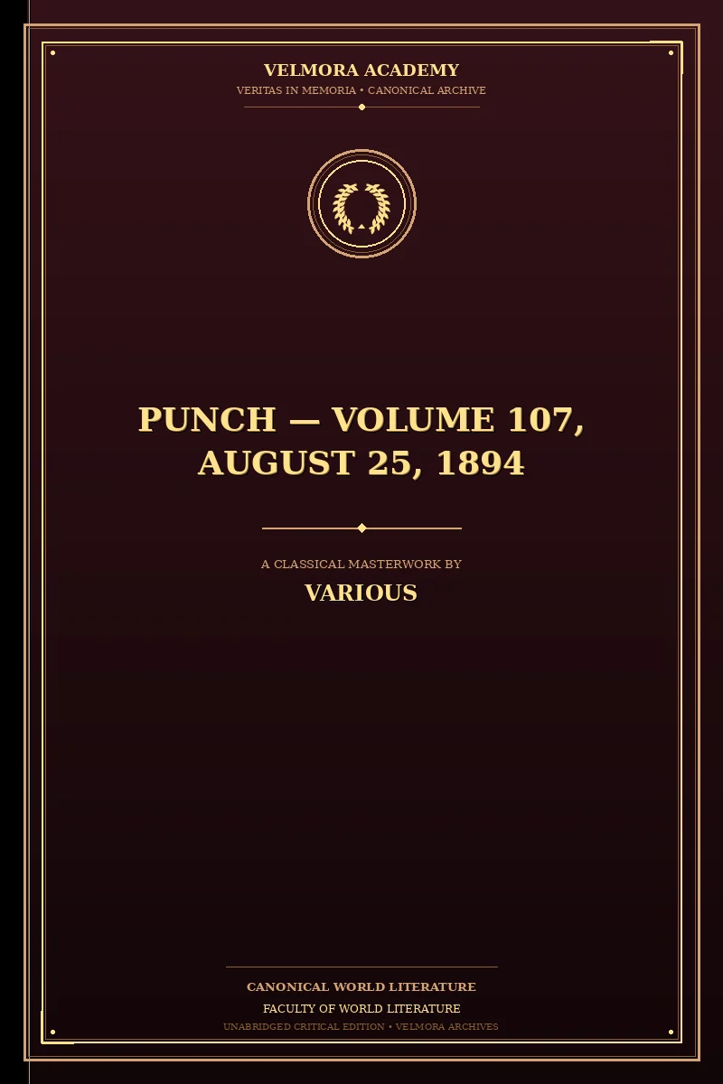 Punch — Volume 107, August 25, 1894