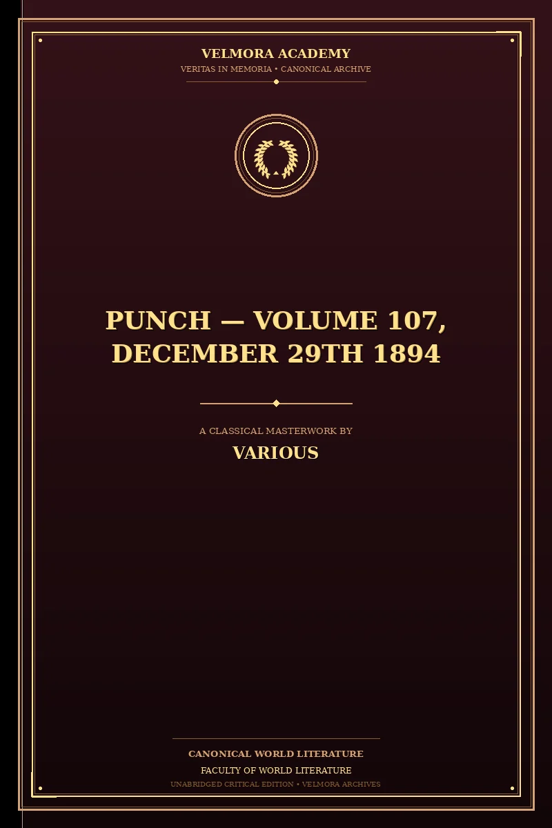 Punch — Volume 107, December 29th 1894