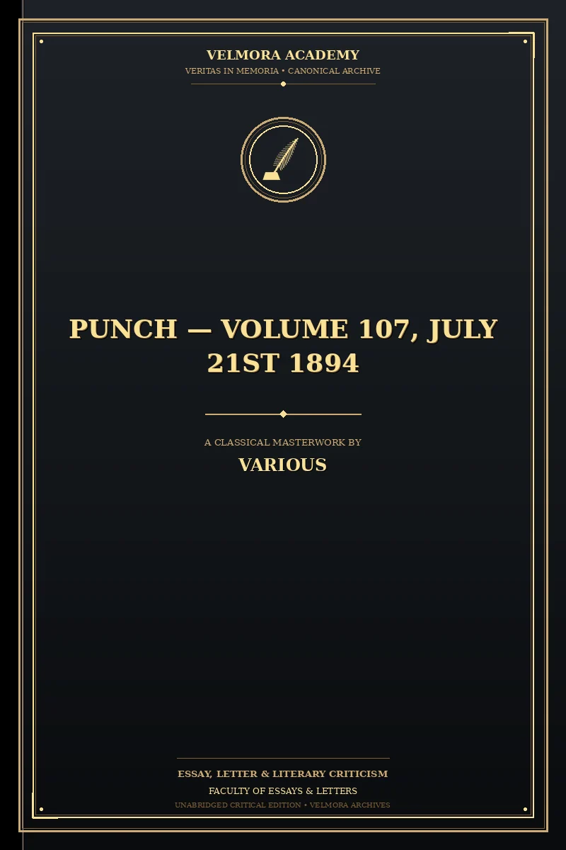 Punch — Volume 107, July 21st 1894